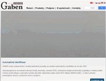 Tablet Screenshot of gaben.cz